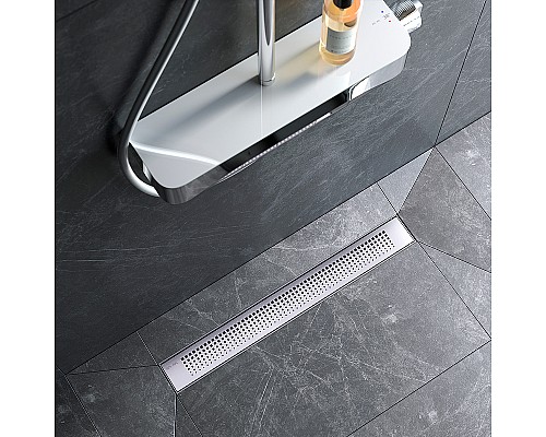 Душевой лоток AM.PM PrimeFlow 60 W02SC-P11-060-01SB с решеткой Хром матовый Cut Gradient