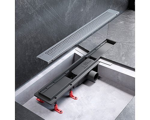 Душевой лоток AM.PM PrimeFlow 60 W02SC-P11-060-01SB с решеткой Хром матовый Cut Gradient