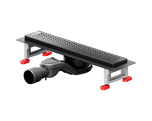 Душевой лоток AM.PM MasterFlow 40 W01SC-P11-040-01BM с Черной матовой решеткой Cut Gradient