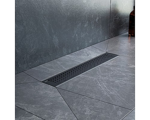 Душевой лоток AM.PM MasterFlow 40 W01SC-P11-040-01BM с Черной матовой решеткой Cut Gradient