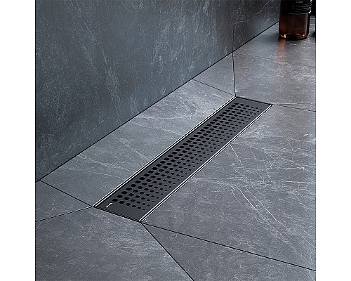 Душевой лоток AM.PM MasterFlow 40 W01SC-P11-040-01BM с Черной матовой решеткой Cut Gradient