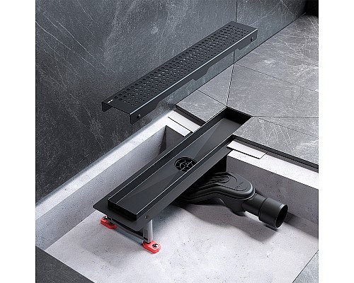 Душевой лоток AM.PM MasterFlow 40 W01SC-P11-040-01BM с Черной матовой решеткой Cut Gradient