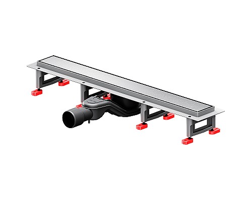 Душевой лоток AM.PM MasterFlow 60 W01SC-U11-060-04SB с решеткой Хром матовый / под плитку Tile