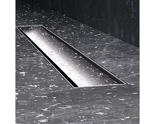 Душевой лоток AM.PM MasterFlow 60 W01SC-U11-060-04SB с решеткой Хром матовый / под плитку Tile