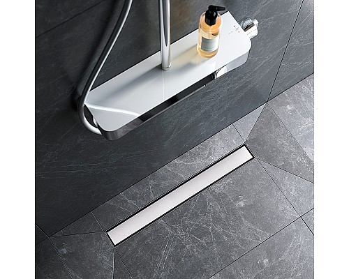 Душевой лоток AM.PM MasterFlow 60 W01SC-U11-060-04SB с решеткой Хром матовый / под плитку Tile