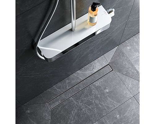 Душевой лоток AM.PM MasterFlow 60 W01SC-U11-060-04SB с решеткой Хром матовый / под плитку Tile