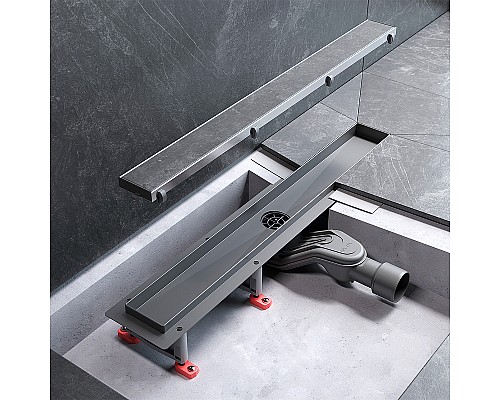 Душевой лоток AM.PM MasterFlow 60 W01SC-U11-060-04SB с решеткой Хром матовый / под плитку Tile