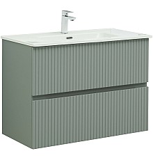 Тумба под раковину Aquanet Джейн 90 313319 подвесная Мисти грин