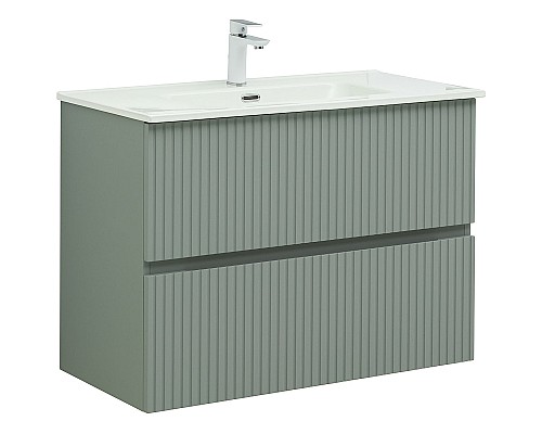 Тумба под раковину Aquanet Джейн 90 313319 подвесная Мисти грин