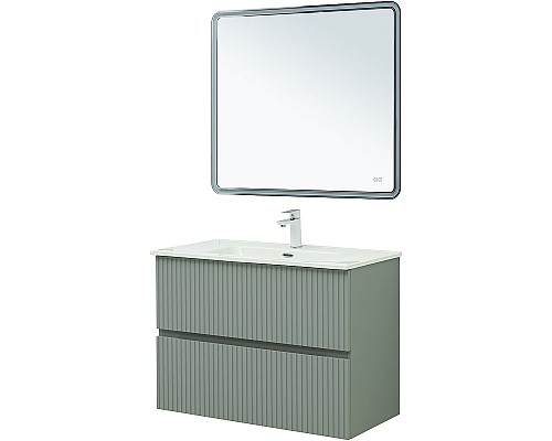 Тумба под раковину Aquanet Джейн 90 313319 подвесная Мисти грин