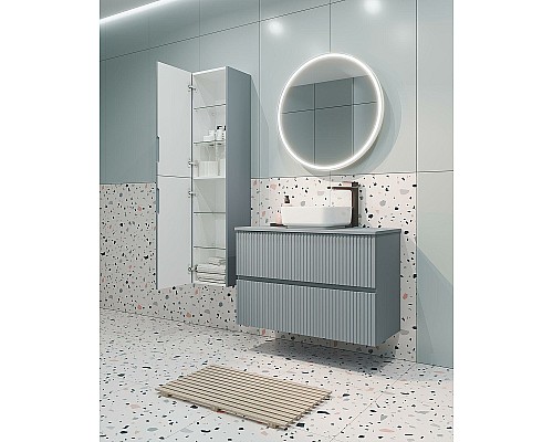 Тумба под раковину Aquanet Джейн 90 313319 подвесная Мисти грин