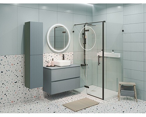 Тумба под раковину Aquanet Джейн 90 313319 подвесная Мисти грин