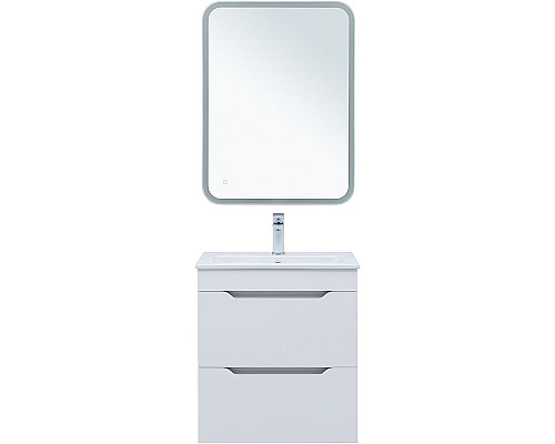 Тумба под раковину Aquanet Практика 60 330457 подвесная Белая матовая