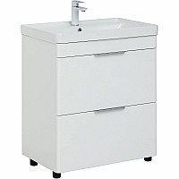 Тумба под раковину Aquanet Ирис new 70 310153 Белый глянец