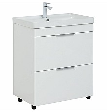 Тумба под раковину Aquanet Ирис new 70 310153 Белый глянец