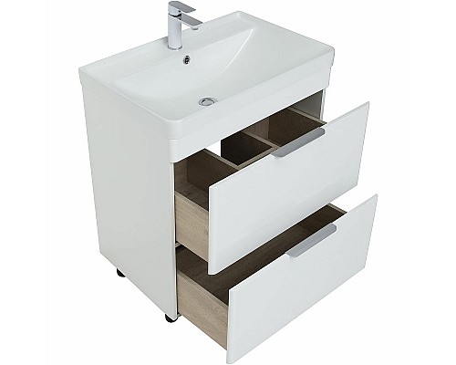 Тумба под раковину Aquanet Ирис new 70 310153 Белый глянец