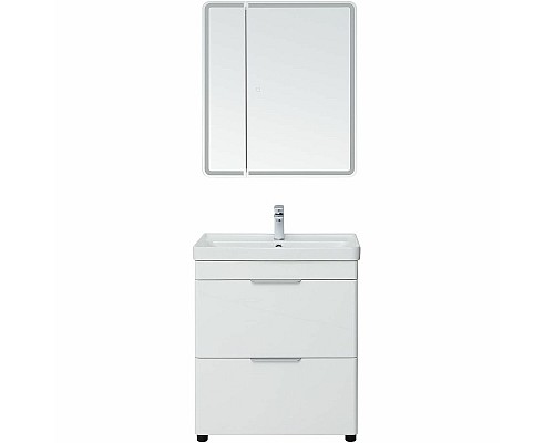 Тумба под раковину Aquanet Ирис new 70 310153 Белый глянец