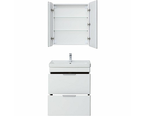 Тумба под раковину Aquanet Ирис new 70 310153 Белый глянец