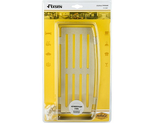 Металлическая полка Fixsen Hotel FX-31003P Золото-сатин