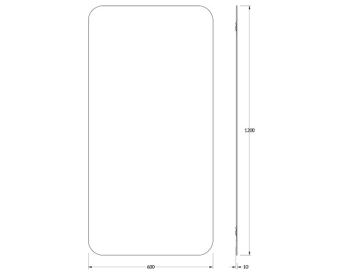 Зеркало Evoform Primary 120х60 BY 0131 со шлифованной кромкой