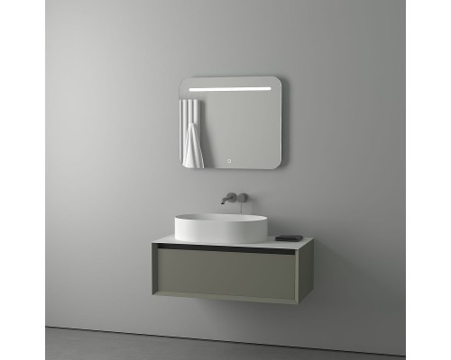 Зеркало Evoform Ledline 60x70 с подсветкой 5.5 W - сенсорный выключатель