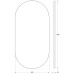 Зеркало Evoform Ledshine 120x60 с подсветкой 26.5 W - без выключателя - нейтральный белый свет