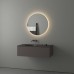 Зеркало Evoform Ledshine d70 с подсветкой 18 W - без выключателя - теплый белый свет
