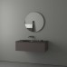 Зеркало Evoform Ledshine d70 с подсветкой 18 W - без выключателя - теплый белый свет