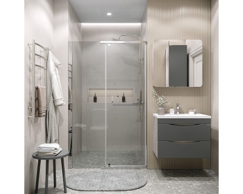 Душевая дверь Grossman Pragma 110 100.K33.03.110.10.00 профиль Хром стекло прозрачное