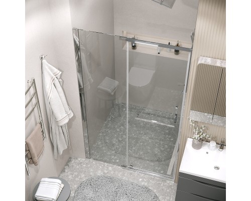 Душевая дверь Grossman Pragma 110 100.K33.03.110.10.00 профиль Хром стекло прозрачное