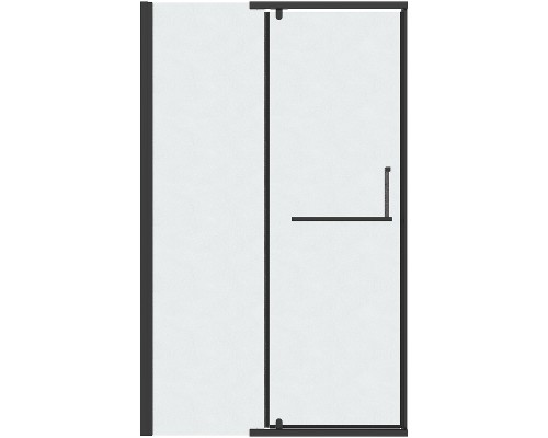 Душевая дверь Grossman Pragma 120 100.K33.03.120.21.02 профиль Черный матовый стекло шиншилла