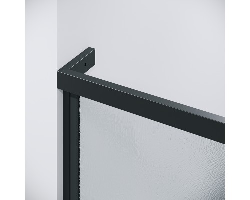 Душевая дверь Grossman Pragma 120 100.K33.03.120.21.02 профиль Черный матовый стекло шиншилла