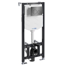 Инсталляция WasserKRAFT Aller 10TLT.010.ME.PB02 для унитаза с Черной глянцевой клавишей смыва