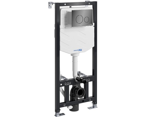 Инсталляция WasserKRAFT Aller 10TLT.010.ME.PB02 для унитаза с Черной глянцевой клавишей смыва