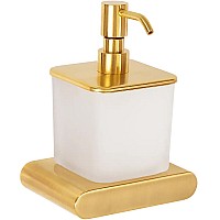 Дозатор для жидкого мыла Remer Lounge LN13BG Золото брашированное
