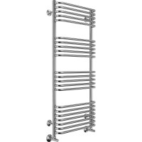 Водяной полотенцесушитель Terminus Стандарт П22 500x1200 4670078529817 Хром, нижнее подключение, G 1/2" ВР, с угловым соединением