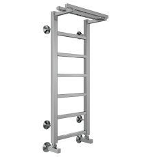 Водяной полотенцесушитель Terminus Контур П7 300х800 4670078529695 с полкой Хром, нижнее подключение, G 1/2" ВР, с угловым соединением