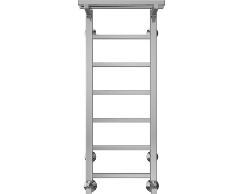 Водяной полотенцесушитель Terminus Контур П7 300х800 4670078529695 с полкой Хром, нижнее подключение, G 1/2" ВР, с угловым соединением