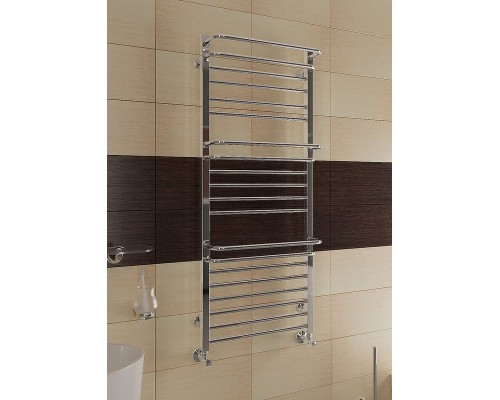 Водяной полотенцесушитель Terminus Орион П18 500х1000 4670078529756 Хром, нижнее подключение, G 1/2" ВР, с угловым соединением