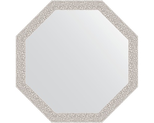 Зеркало Evoform Octagon 58х58 в багетной раме - Мозаика хром 46 мм