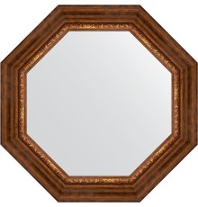 Зеркало Evoform Octagon 67х67 в багетной раме - Римская бронза 88 мм