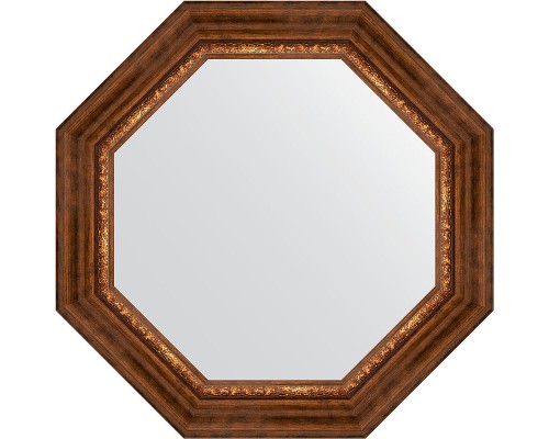 Зеркало Evoform Octagon 67х67 в багетной раме - Римская бронза 88 мм