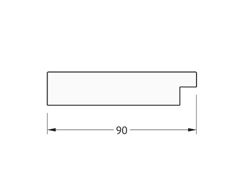 Зеркало Evoform Octagon 57х57 BY 3811 в багетной раме - Алюминий 90 мм