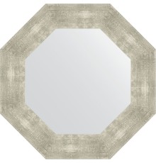 Зеркало Evoform Octagon 57х57 в багетной раме - Алюминий 90 мм