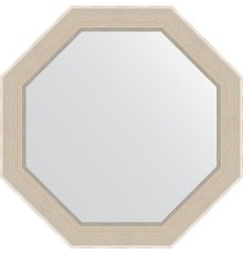 Зеркало Evoform Octagon 49х49 в багетной раме - Травленое серебро 52 мм