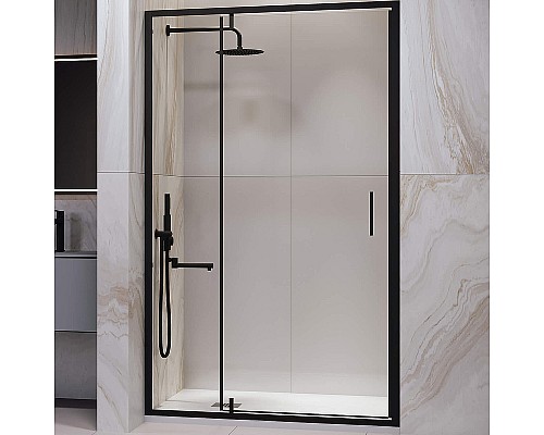 Душевая дверь RGW Leipzig LE-103-B 120 711210312-14 профиль Черный стекло прозрачное