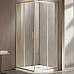 Душевой уголок Vincea Garda 90x80 VSS-1G8090CLG профиль Золото брашированное стекло прозрачное