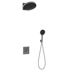 Душевая система Vincea Inspire VSFW-3I21MT3GM с термостатом Вороненая сталь