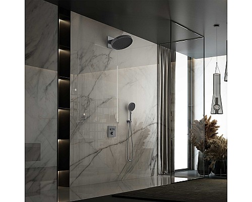 Душевая система Vincea Inspire VSFW-3I21MT3GM с термостатом Вороненая сталь