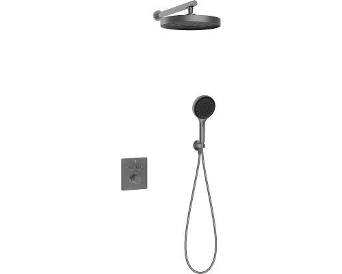 Душевая система Vincea Inspire VSFW-3I21MT2RGM с термостатом Вороненая сталь